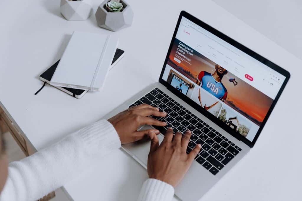 website homepage