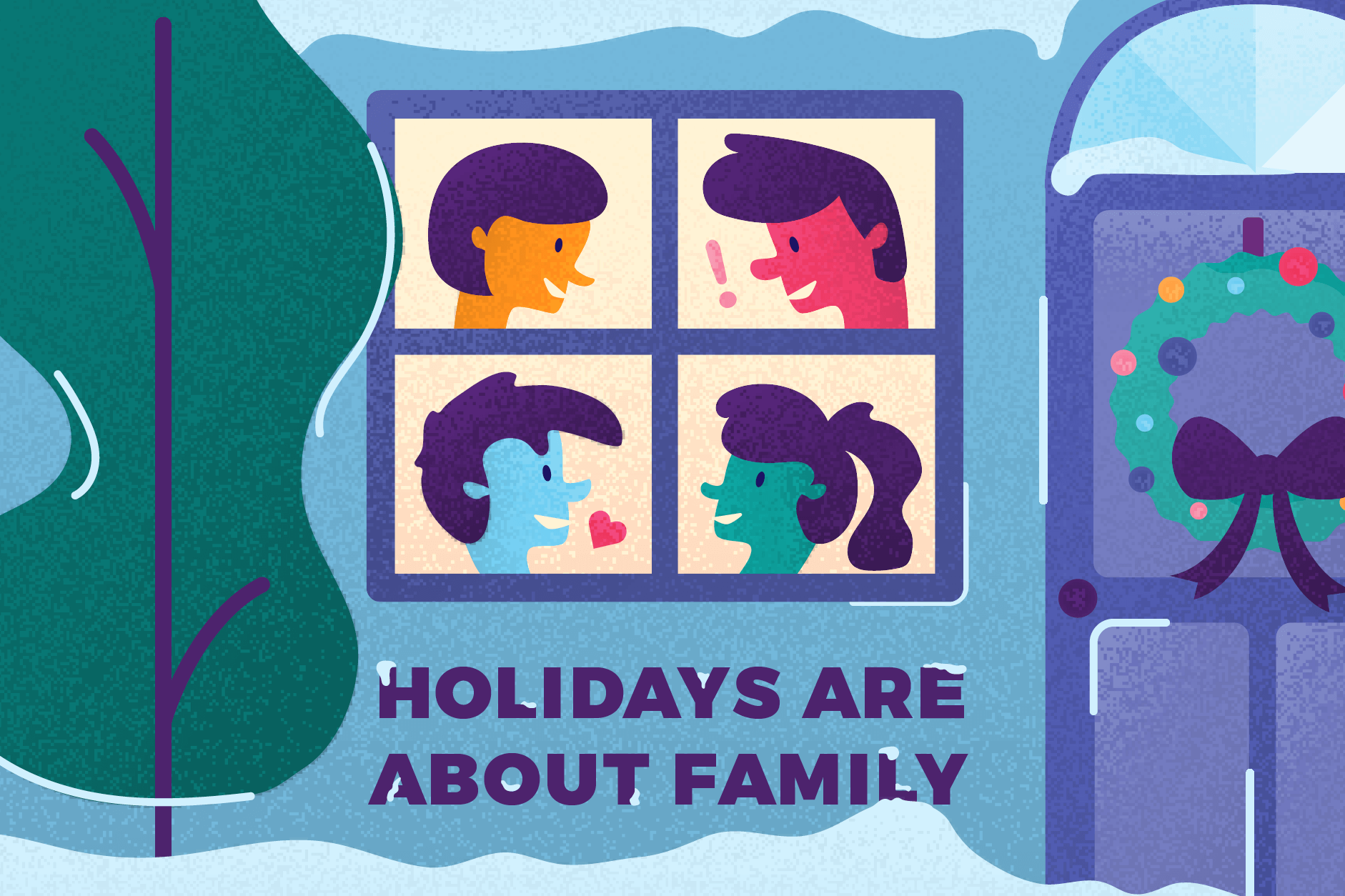 Holidays are about family holiday card