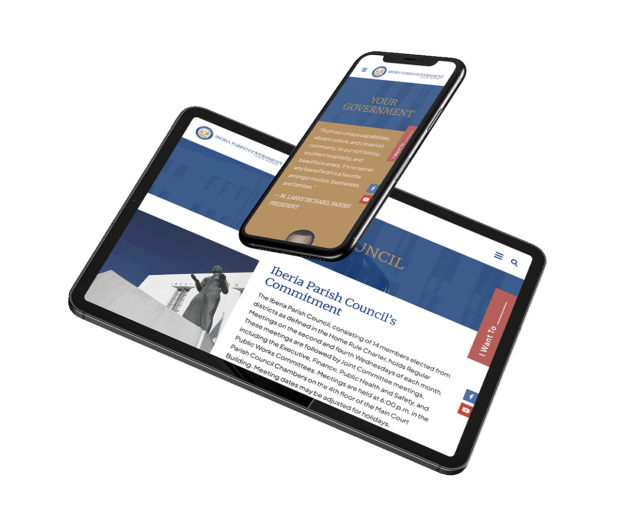 Iberia-Parish-Gov-Ipad-iPhone-Mockup Iberia Parish Government web design