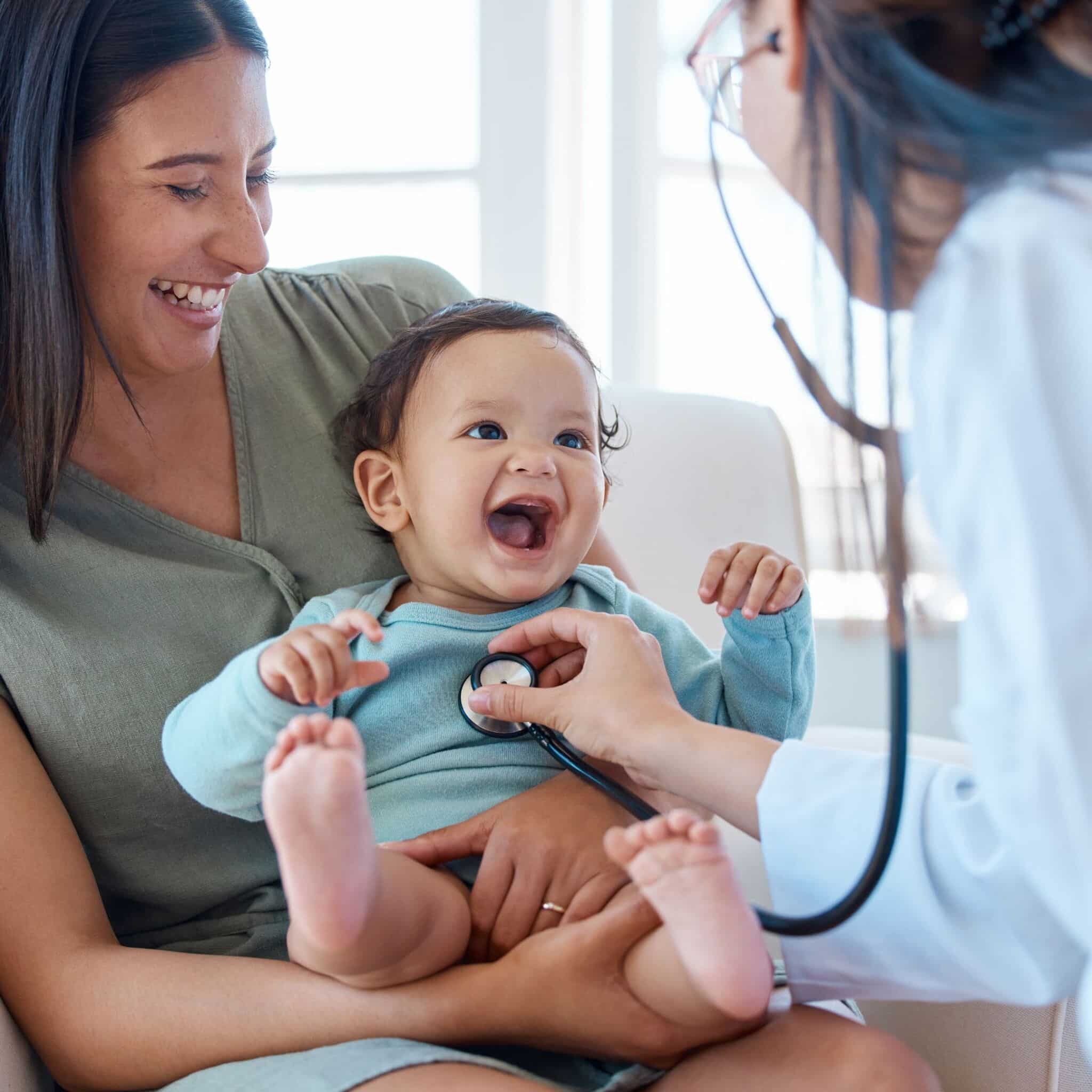 doctor with baby patient doctor with baby patient