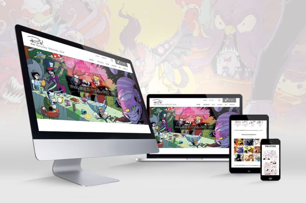 Rob Guillory Website Design Mockup