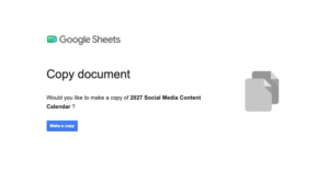 Make a copy Make a copy