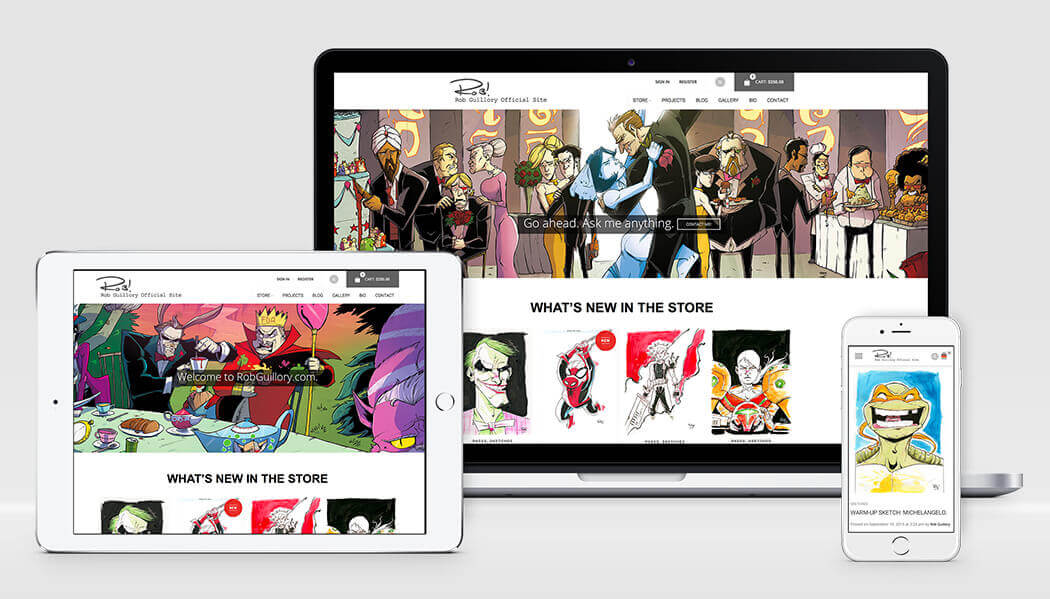 Showcase Devices Rob Guillory Website Design Showcase Devices Rob Guillory Website Design