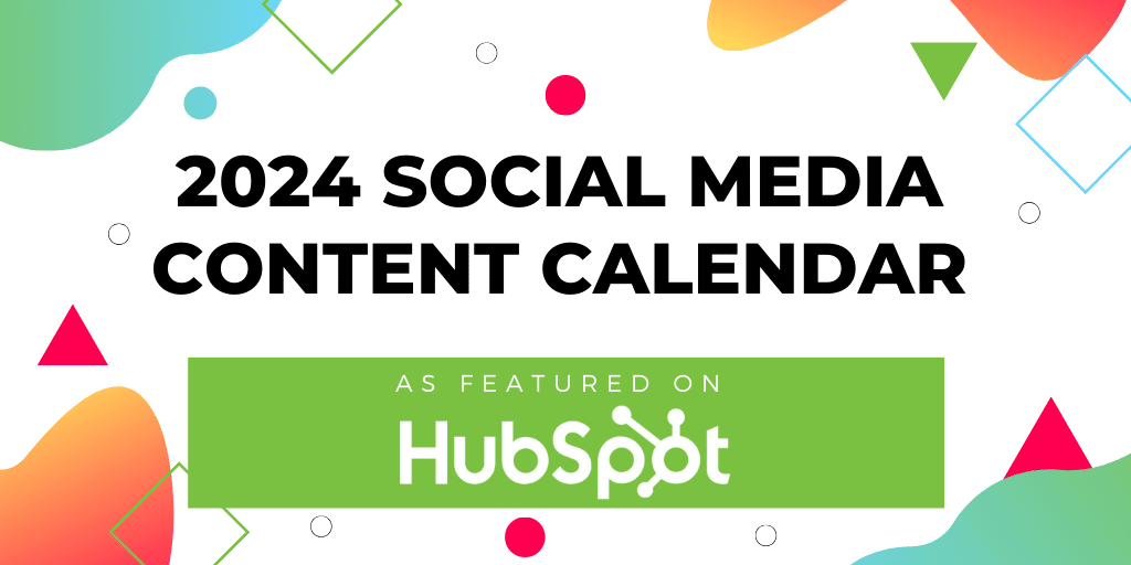 2024 Social Media Content Calendar