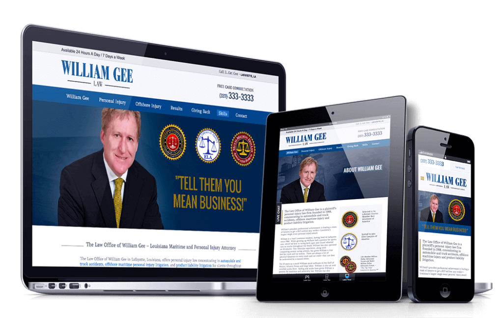 William Gee Lawyer Website Design