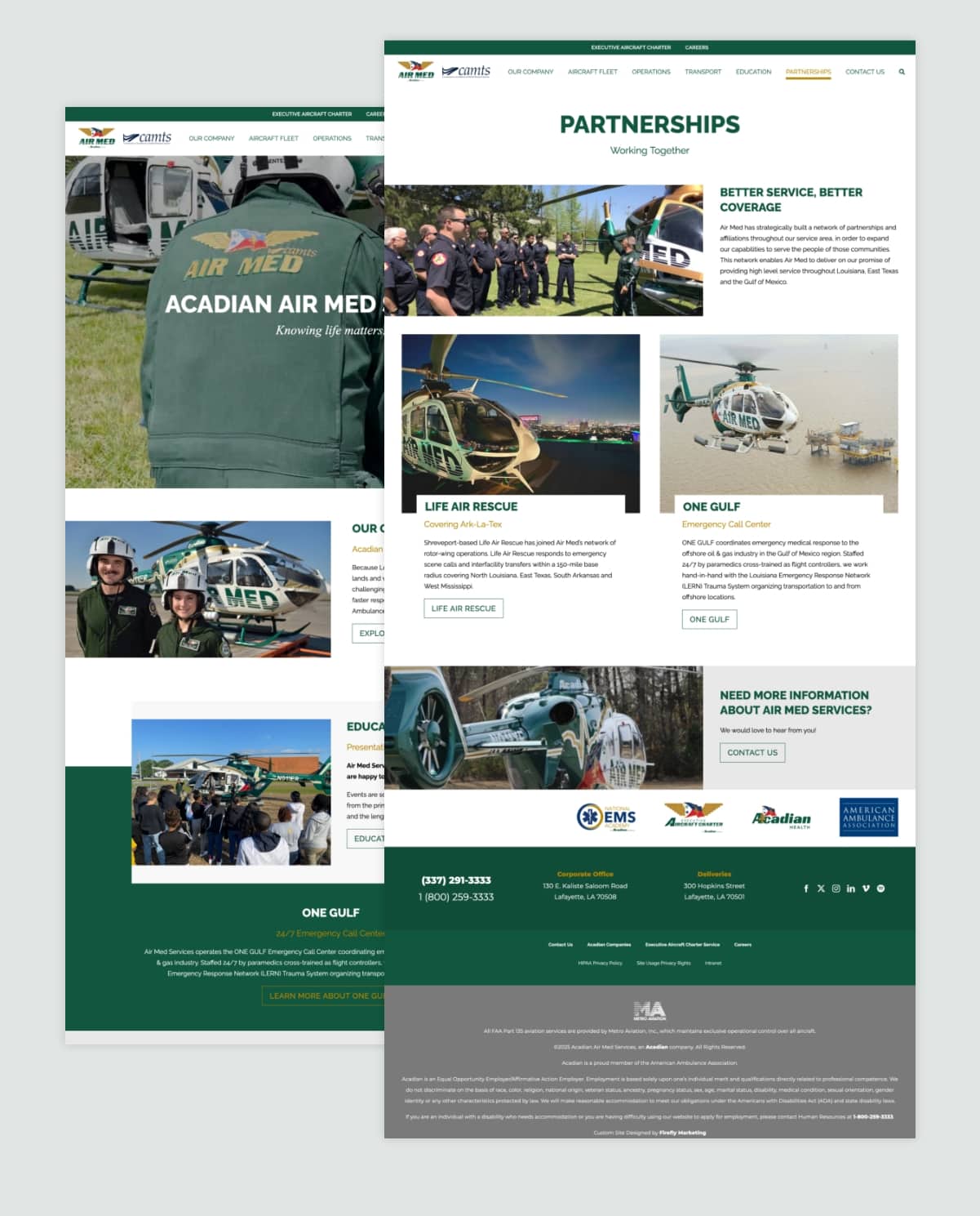 airmed-screenshots acadian air med design