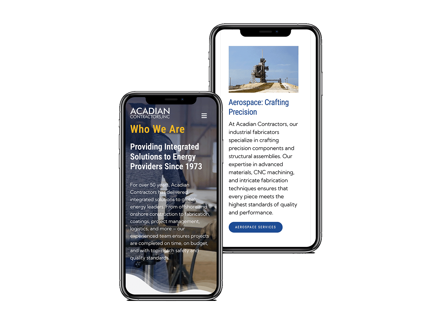 iPhone-Xs-Acadian-Contractors Acadian Contractors design on mobile