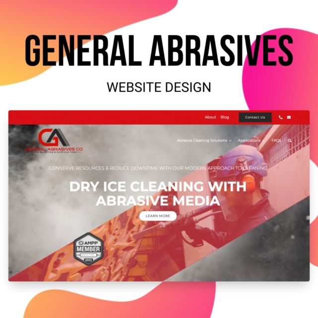 Say hello to our first new website launch of 2022! 🌟

With a cumulative 30 years of experience, General Abrasives provides dry ice blasting services for Louisiana businesses across a variety of industries. Firefly worked with them to create a bold yet functional website that demonstrates all of their capabilities! Check it out! https://generalabrasives.com/