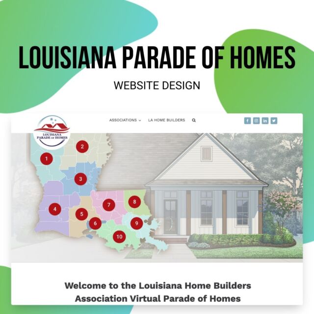 Last week we launched the very first state-wide, virtual Parade of Homes! 🎉 We partnered with the Louisiana Home Builders Association  to create a logo and build a special website for the debut. It features the work of talented builders from all across our wonderful state!

We are so excited to share this new event with you! Go check it out ➡️ https://louisianaparadeofhomes.com/