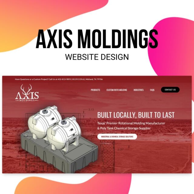 Brand new site alert!❗️

Step 1 of launching a new business = build a website! Okay, maybe it's not the very first step, but it is a crucial step to building your online presence. Check out our latest work with Axis Moldings!