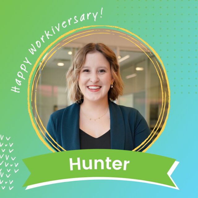 Toasting 🥂 to 5 YEARS!!!!!

We can't rave enough about Hunter. Her positivity, collaborative mindset, and calm to our chaos is SO appreciated. Having Hunter on our team makes us a winning team 👏🔥