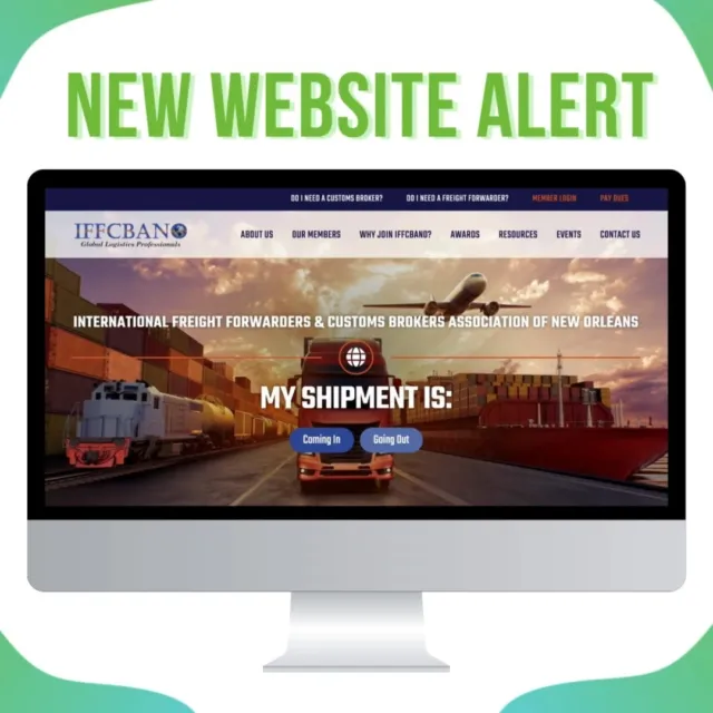 Fridays are for new websites! 🤩

Check out our recent work with IFFCBANO: International Freight Forwarders & Customs Brokers Association Of New Orleans!

We worked with their organization to create a website that will help them to continue their mission of connecting businesses with freight forwarders and customs brokers.